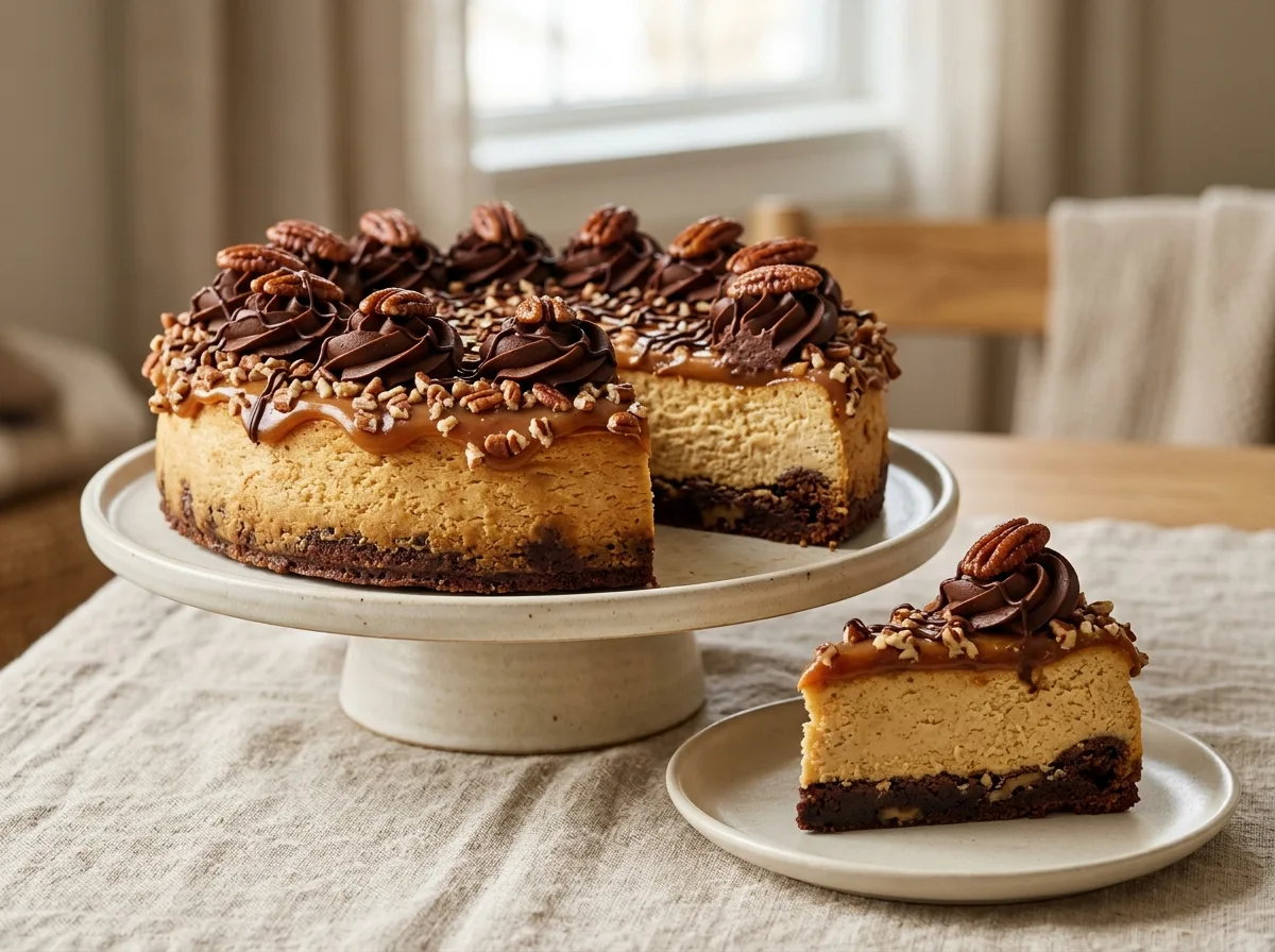 10-Inch Caramel Pecan Turtle Cheesecake