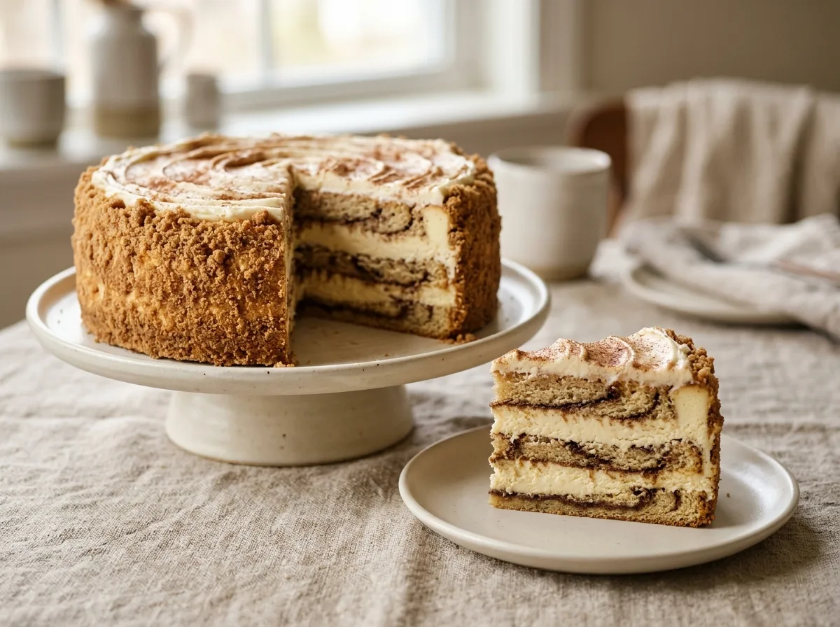 10-Inch Cinnabon® Cinnamon Swirl Cheesecake