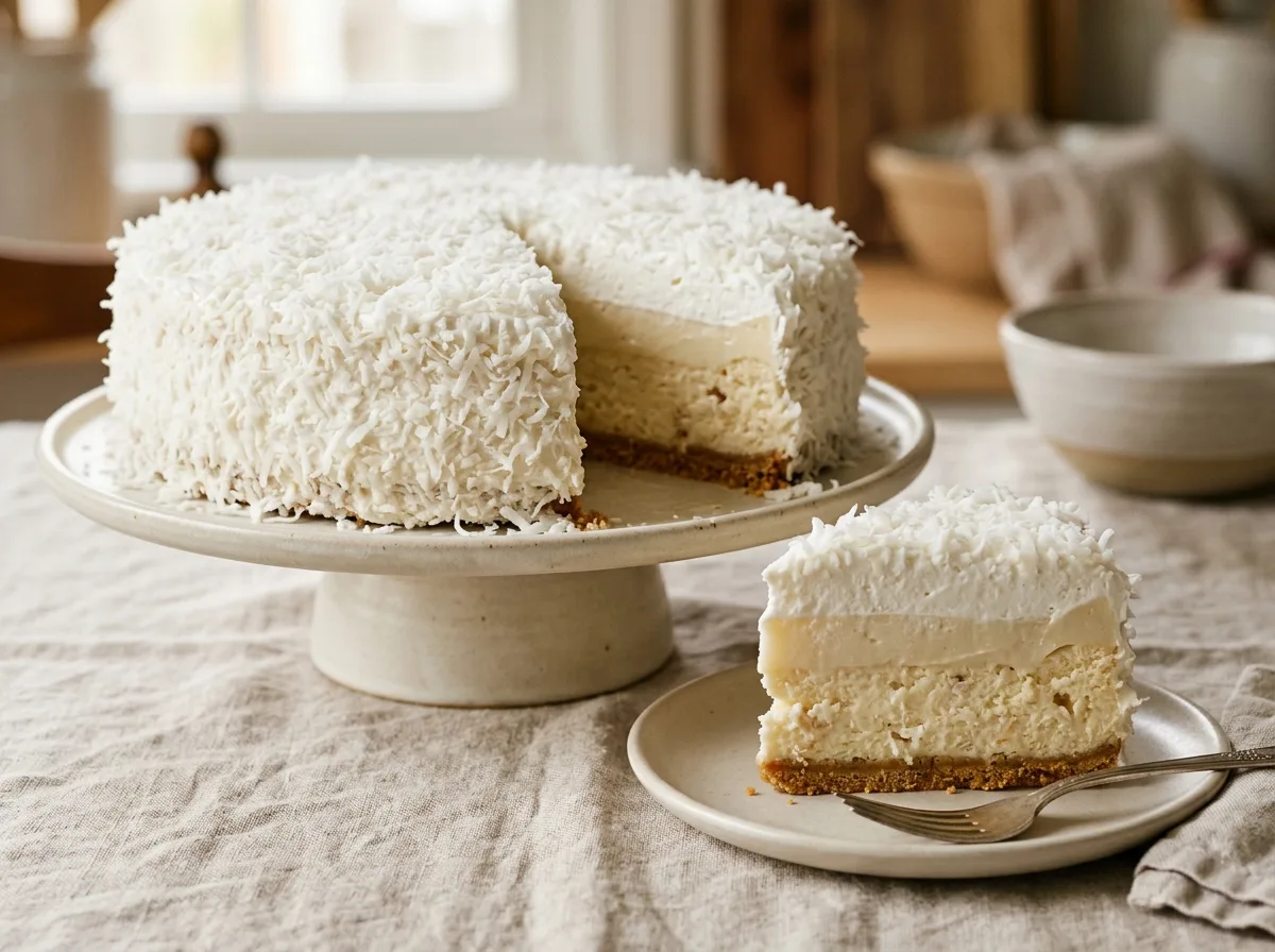 10-Inch Coconut Cream Pie Cheesecake