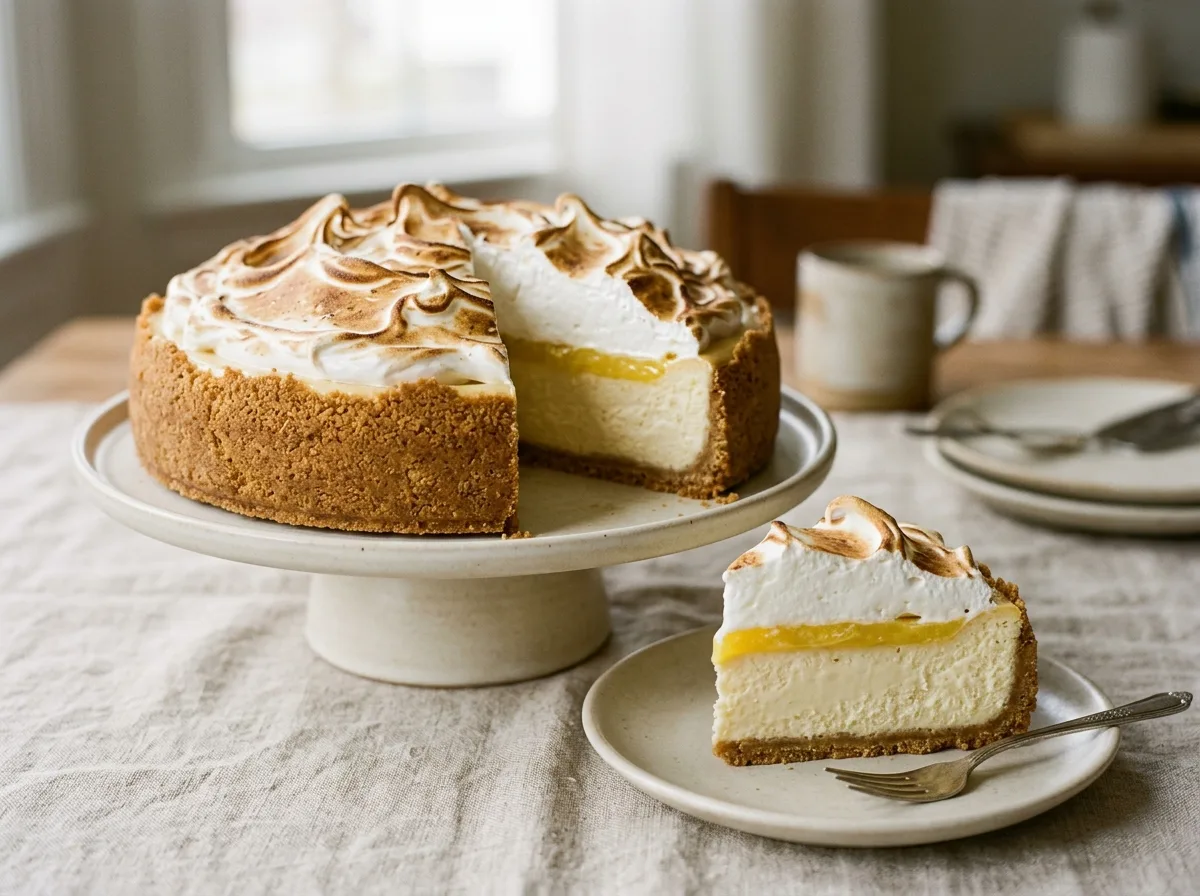 10-Inch Lemon Meringue Cheesecake