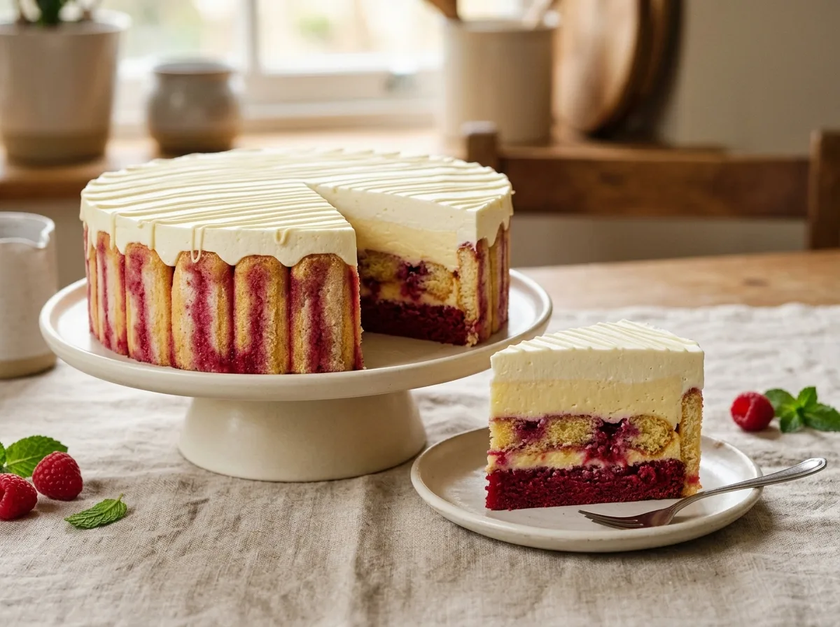 10-Inch Lemon Raspberry Cream Cheesecake