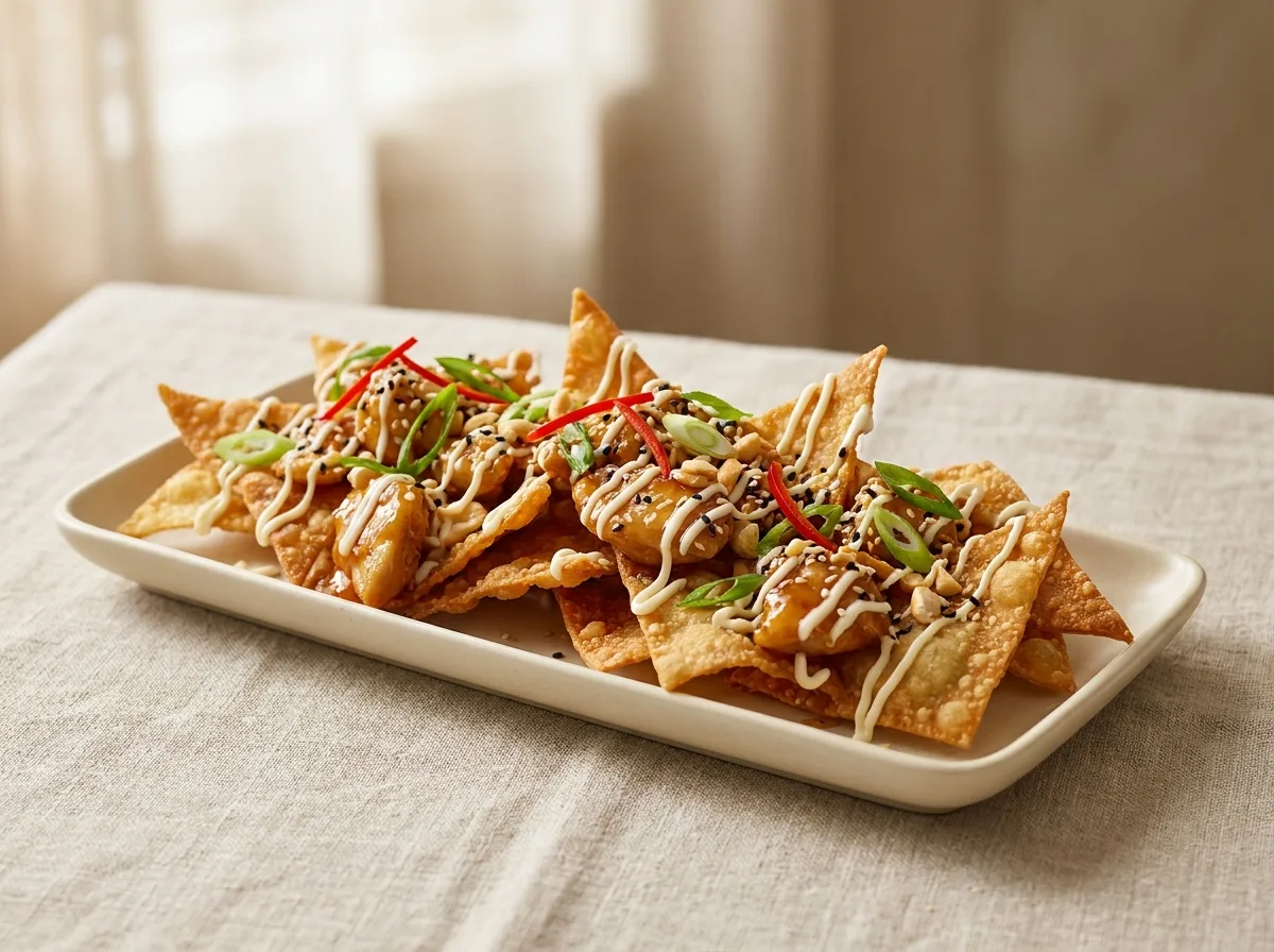 Asian Chicken Nachos