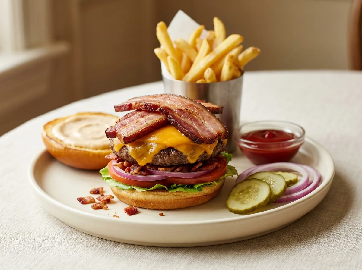 Bacon-Bacon Cheeseburger*