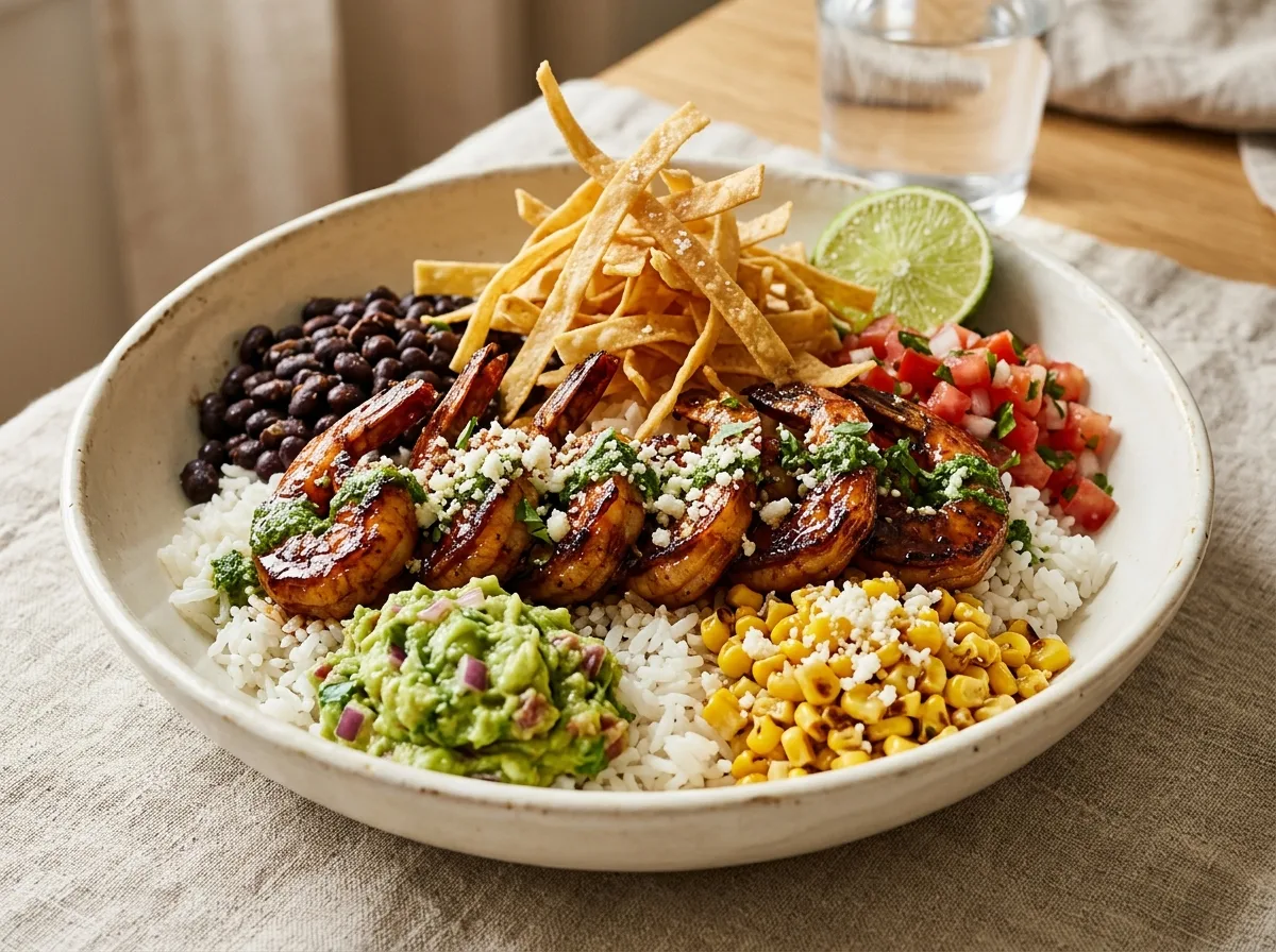 Baja Bowl with Chipotle-Honey Shrimp