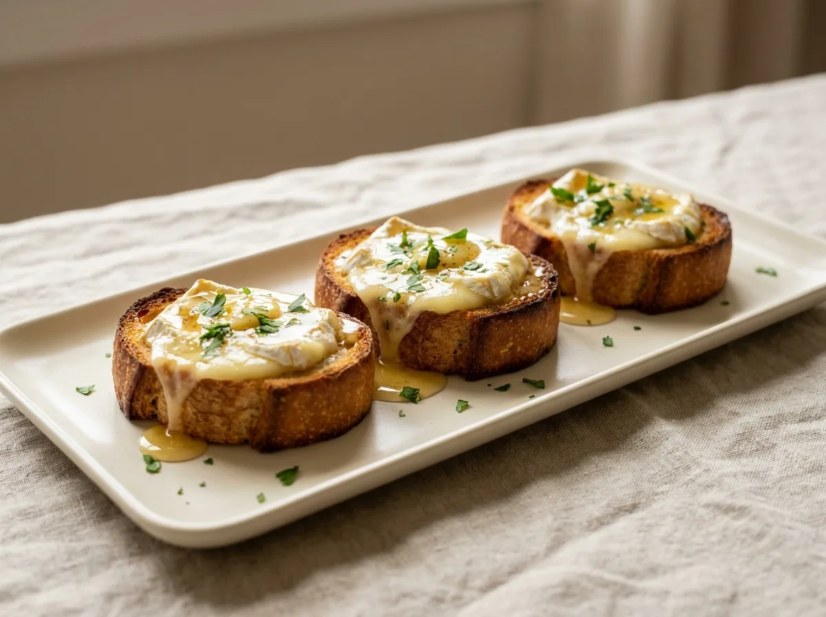 Baked Brie with Truffle-Honey Butter
