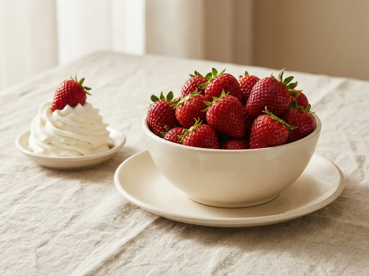 Bowl of Fresh Strawberries
