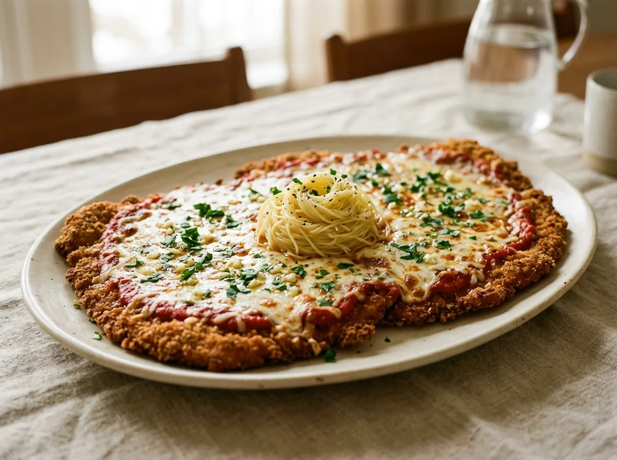 Chicken Parmesan "Pizza Style"