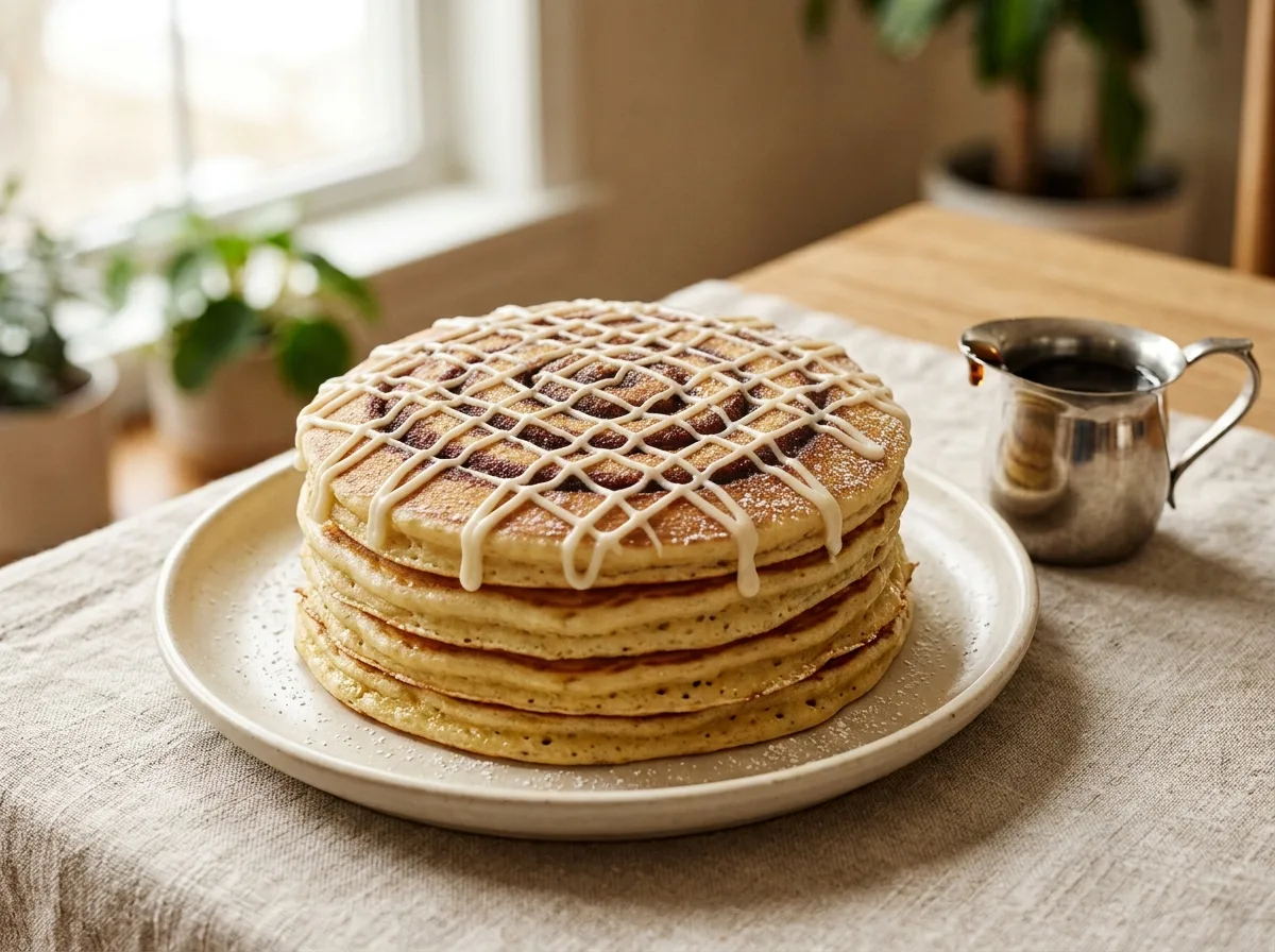 Cinnamon Roll Pancakes
