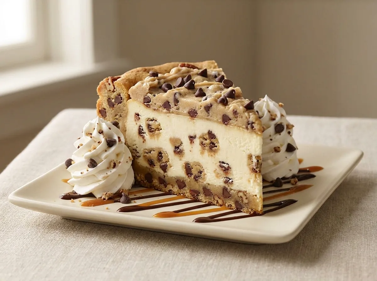 Cookie Dough Lover's Cheesecake with Pecans
