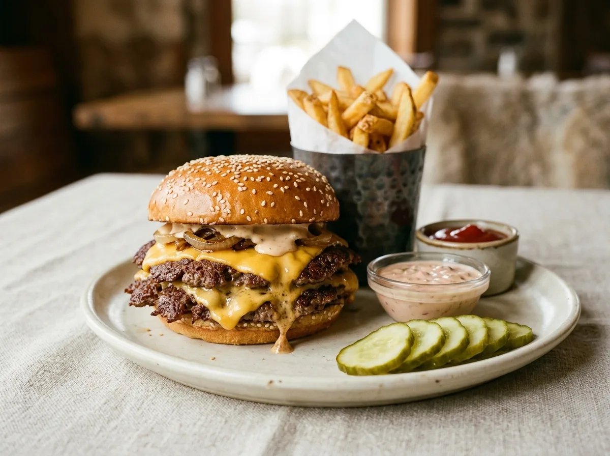 Double Smash Cheeseburger*