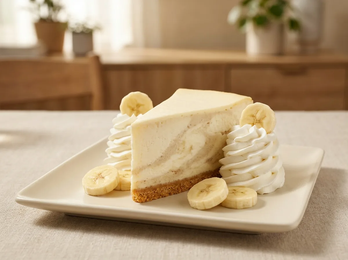 Fresh Banana Cream Cheesecake