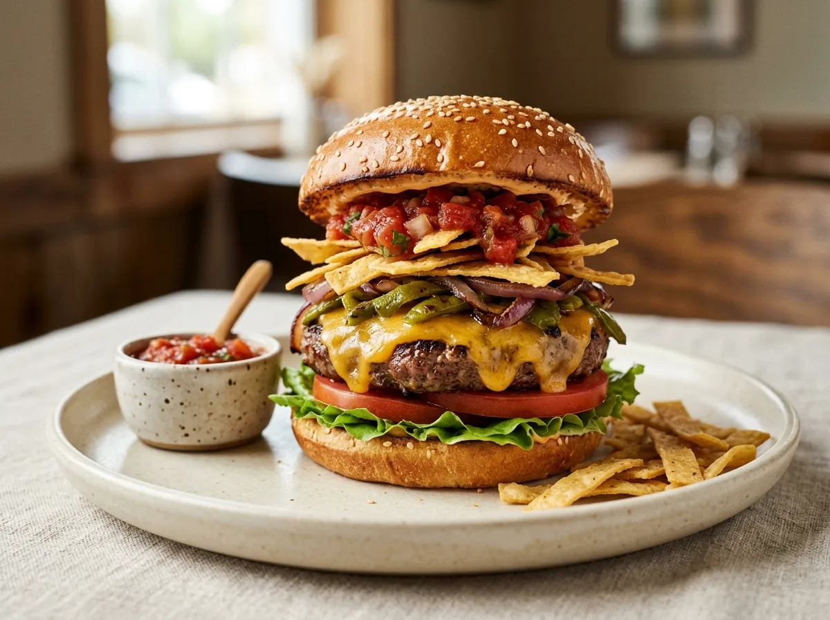 Green Chile Cheeseburger*
