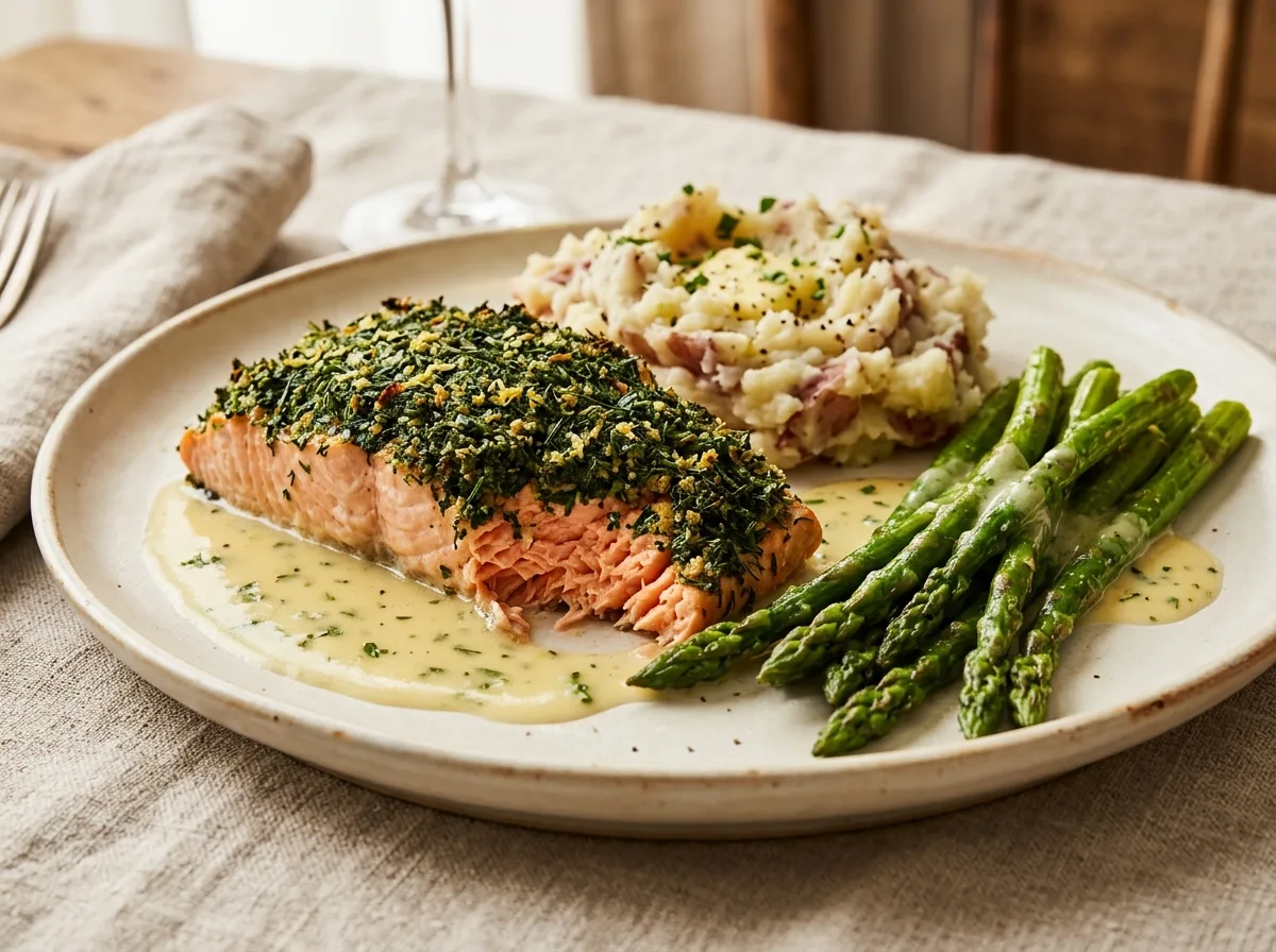 Herb Crusted Filet of Salmon