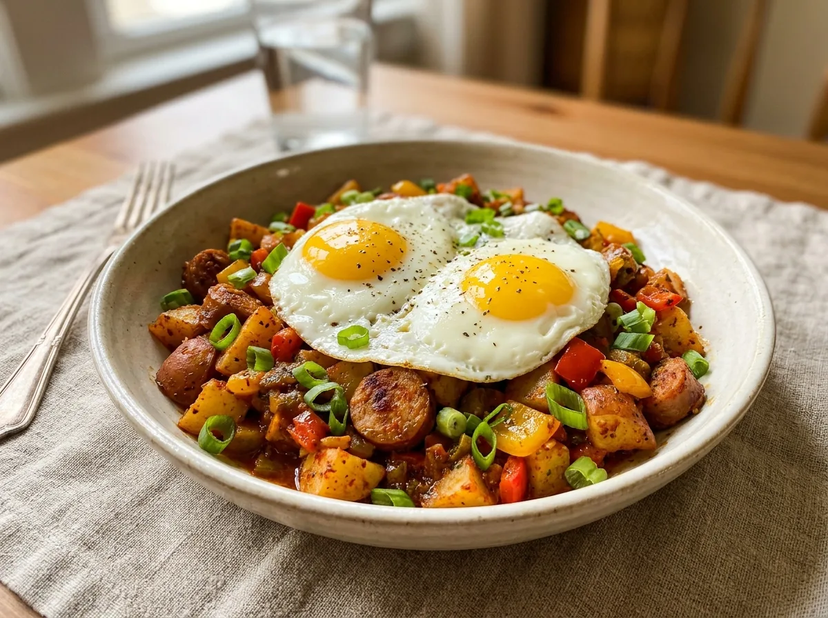 Jambalaya Hash & Eggs*