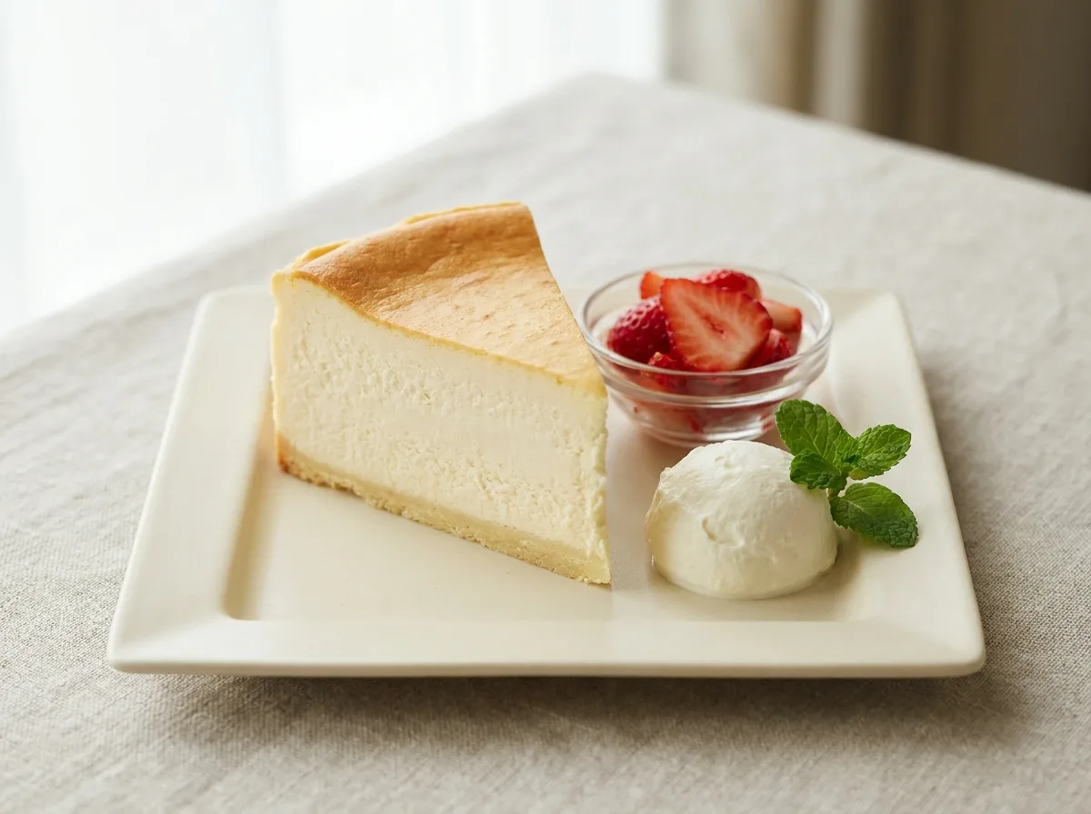 Low-Licious Cheesecake with Strawberries