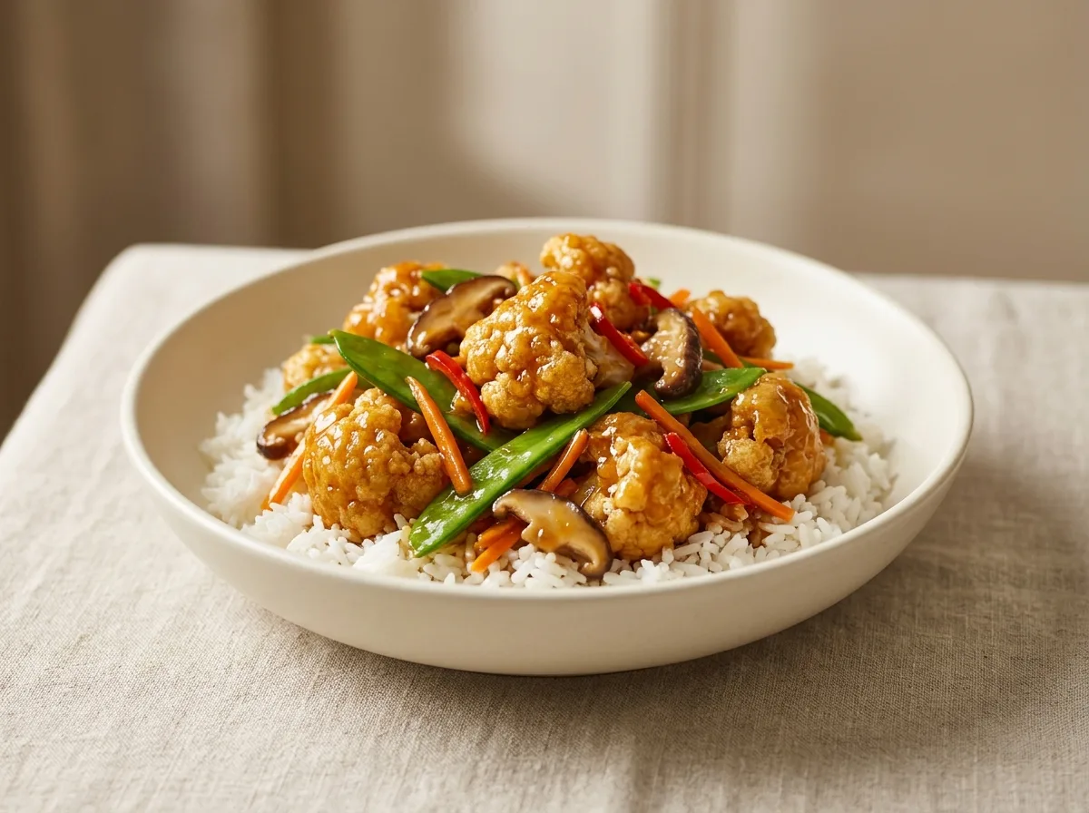 Orange Cauliflower Bowl