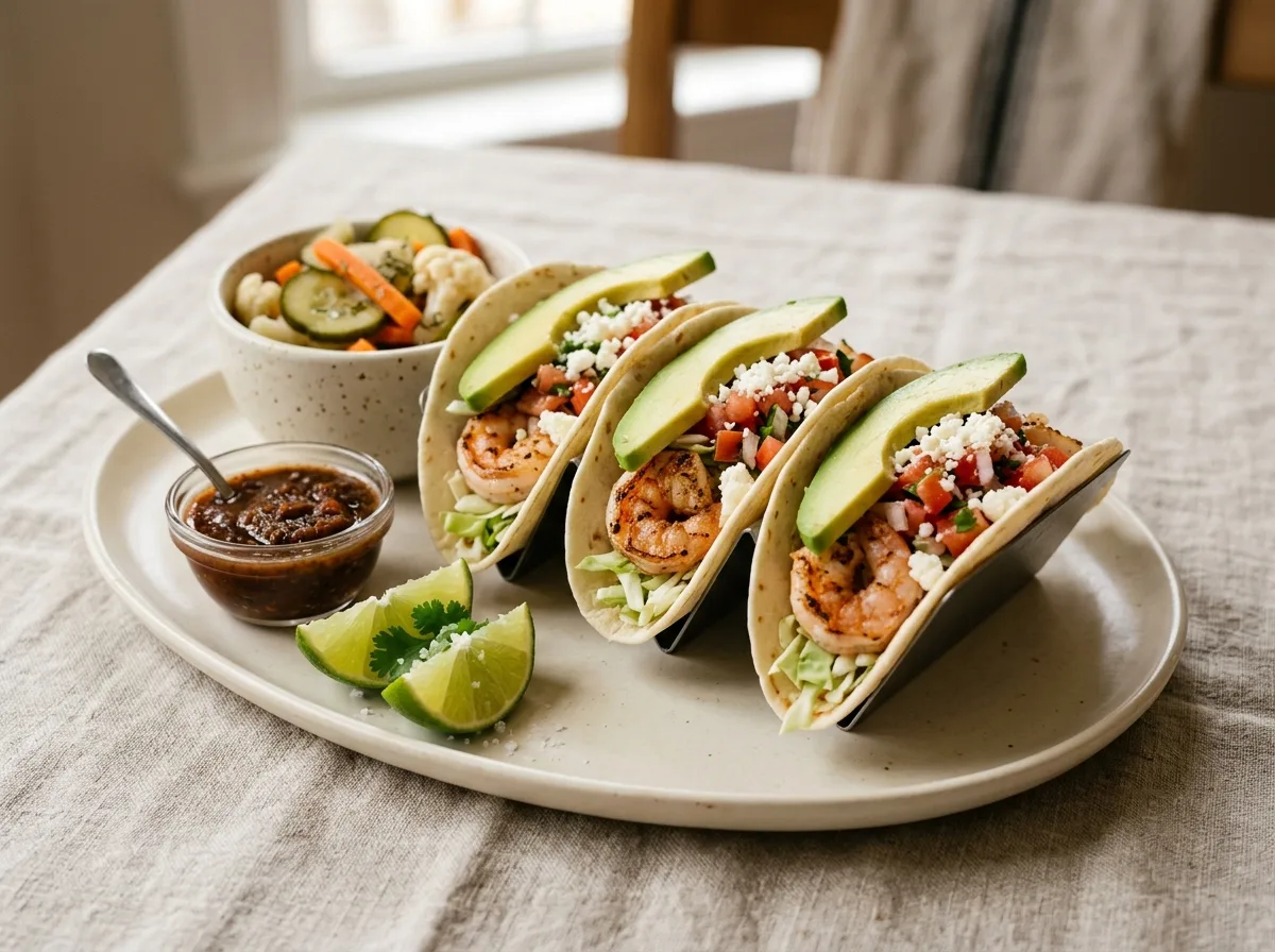 SkinnyLicious® Shrimp Soft Tacos