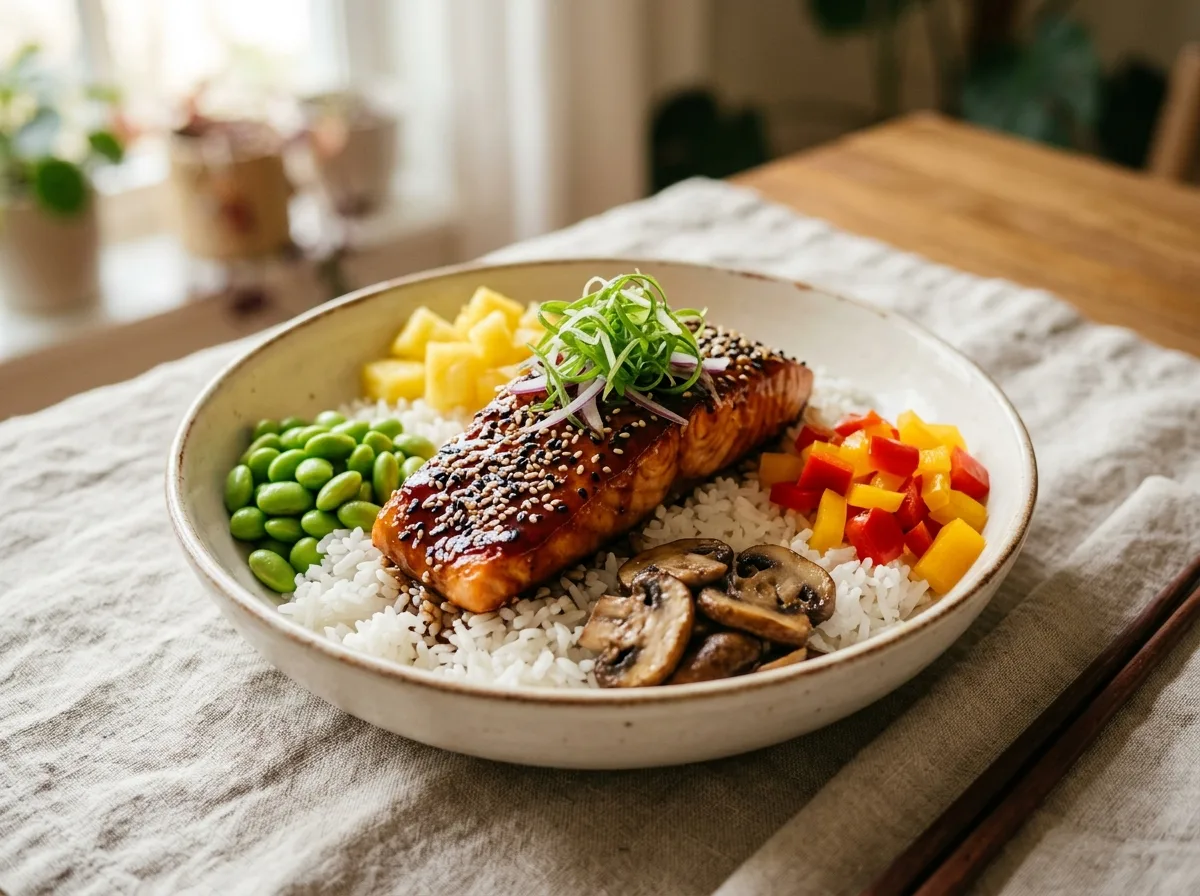 Teriyaki Salmon Bowl